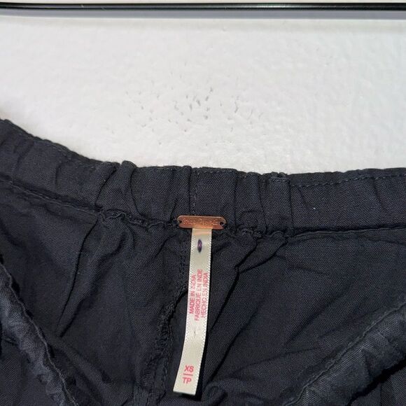 Free People Kahlani Harem Pull-On Pants Black Womens Size XS - Picture 5 of 9
